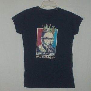 Very cool lady's Notorious Run for Ruth We Dissent T-shirt  - size small